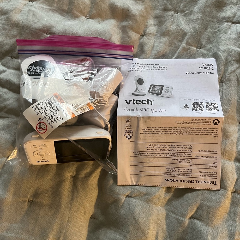 VTech White Video Baby Monitor